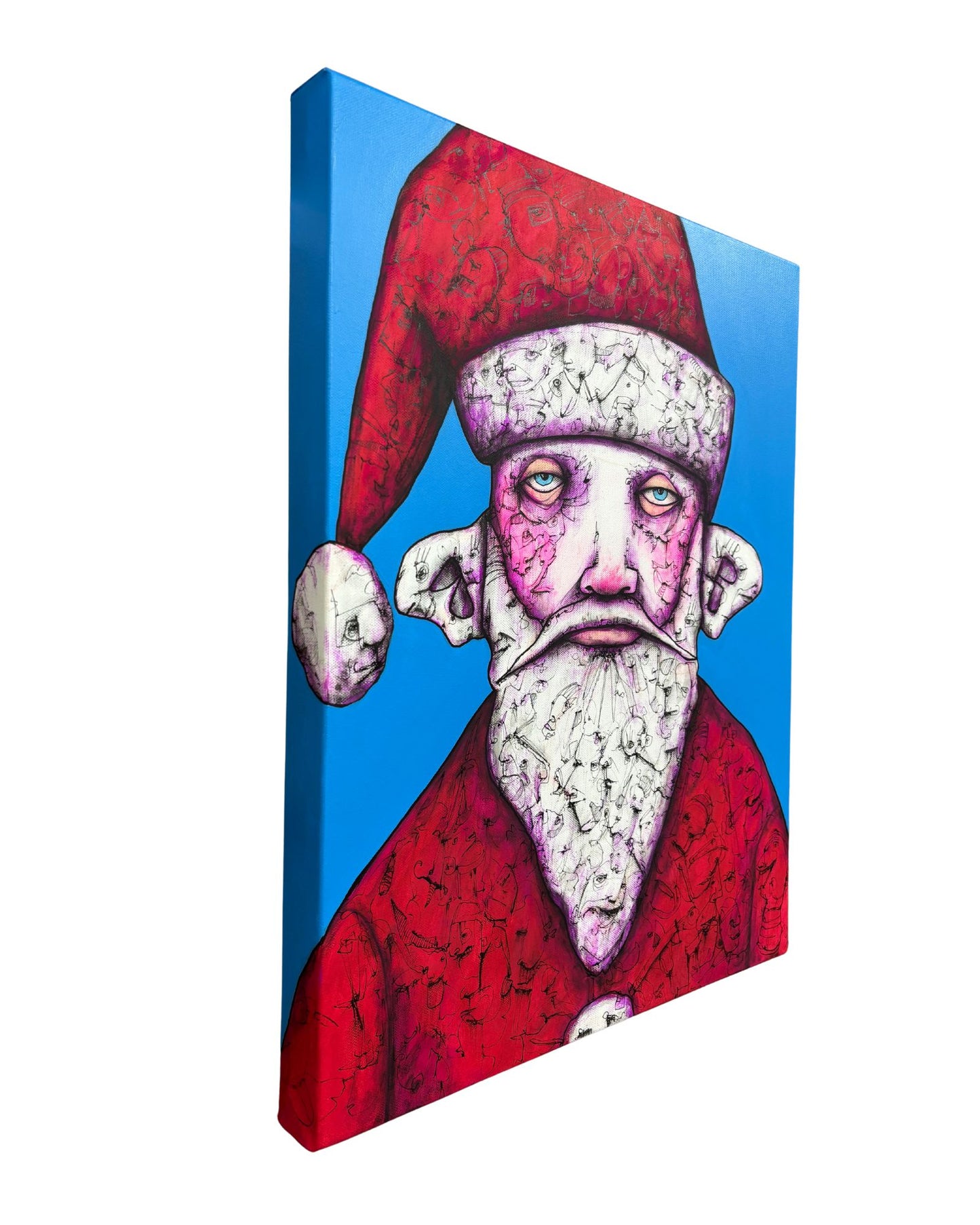 "Santa Shift at Sears" 16 x 20 inch on Canvas